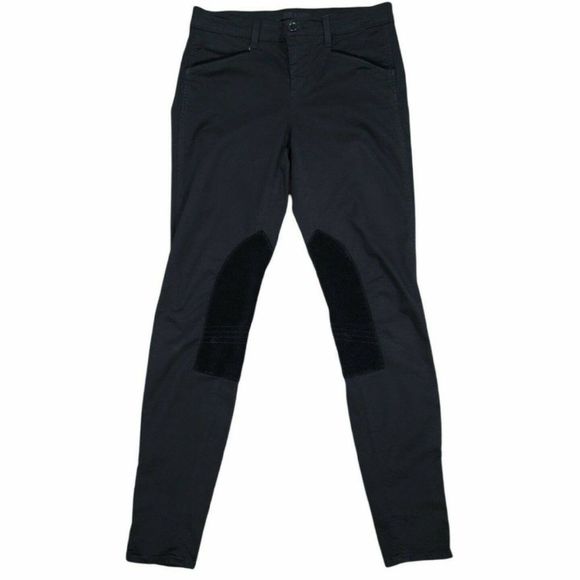 J. Brand Womens 27 Black Denim Jodhpur Riding‎ Skinny Jeans Zip Ankles - Picture 2 of 9